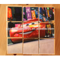 2015 Custom Design Top Quality Car Learning Wooden Cube Puzzle